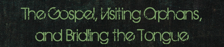 The Gospel-visiting orphans-and bridling the tongue The Gospel-visiting orphans-and bridling the tongue